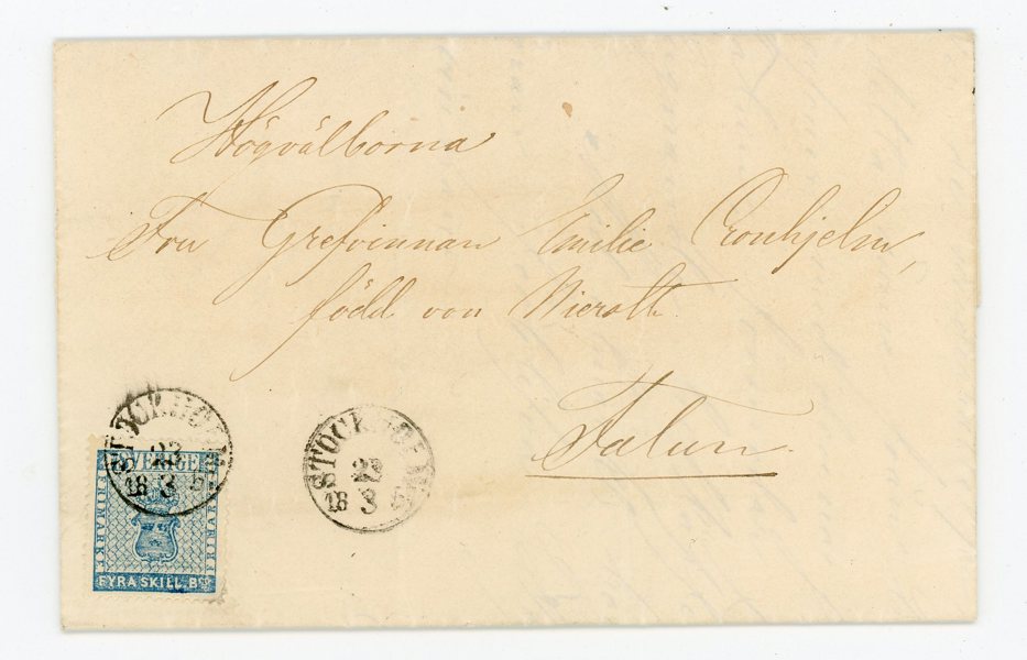 Album 47 försändelser Förfil-1940tal. Bla vacker 4-skillingbrev.