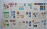 FDC: 48 OLIKA med vinjetter från Magasin i Köpenhamn 1950-60tal