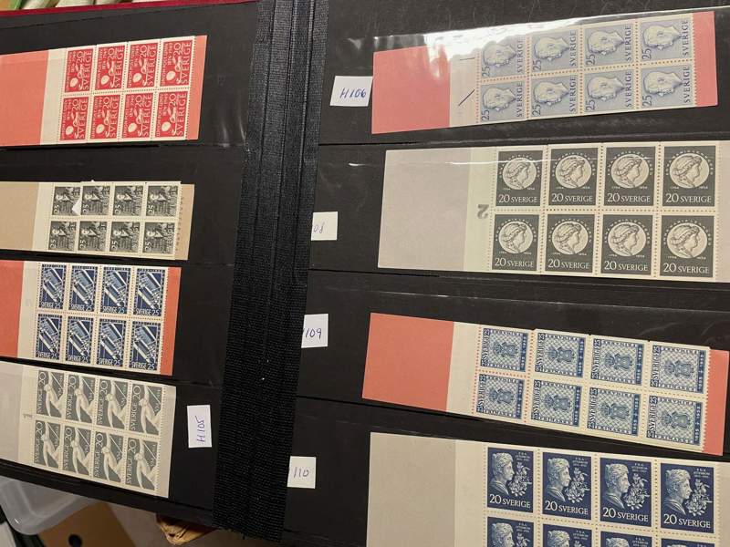 xx Häftan: samling 111 olika 1950-60tal. Bla två Svanar.