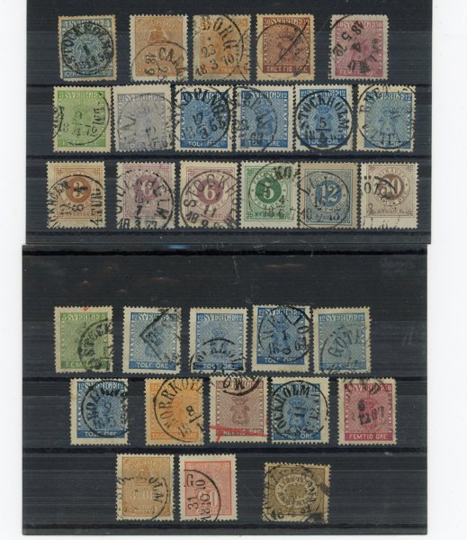 Lot 1855-modernt på ca 175 instickskort. Lågt utrop.