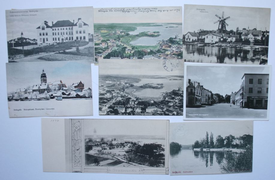 VYKORT Strängnäs: samling i tre album, ca 275st.