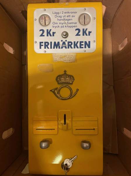 FRIMÄRKS-AUTOMAT, Sverige 2kr, för automat-häften.
