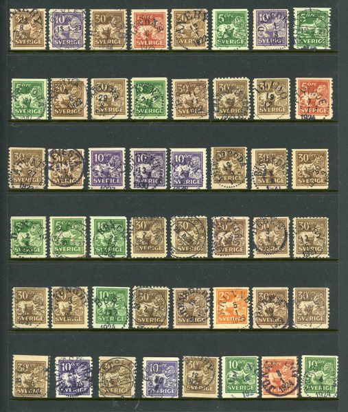 Stämpel-pärm ca Band-1950, ca 1000-1500ex.