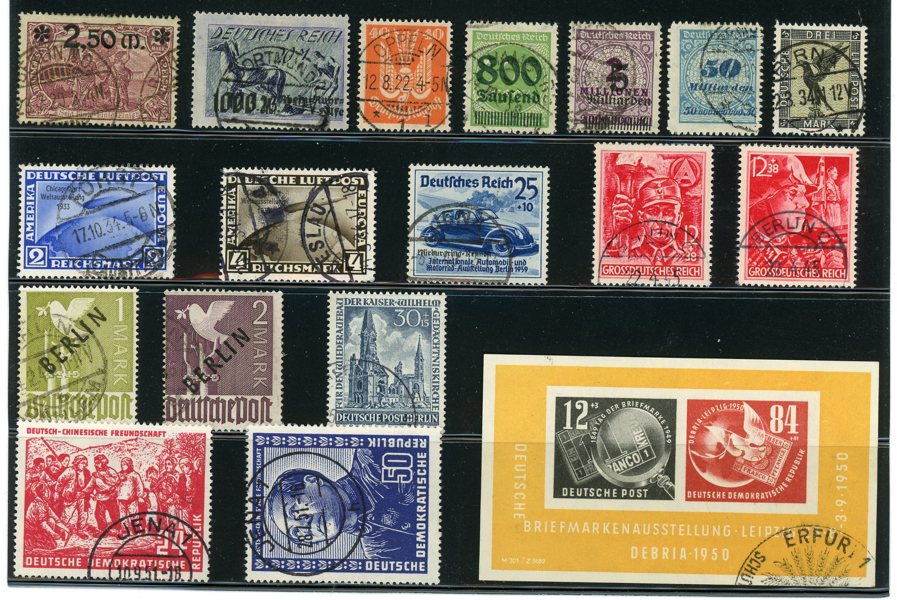 TYSKLAND: samling 1872-1960 på KABE-blad i Schaubek-pärm. Lågt utrop!