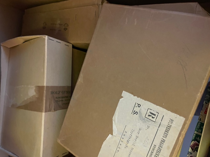 Bananlåda genuina dubbletter, mest Sverige