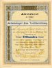 AKTIEBREV AB RÅÅ Tvättinrättning, 100kr Helsingborg 1901.