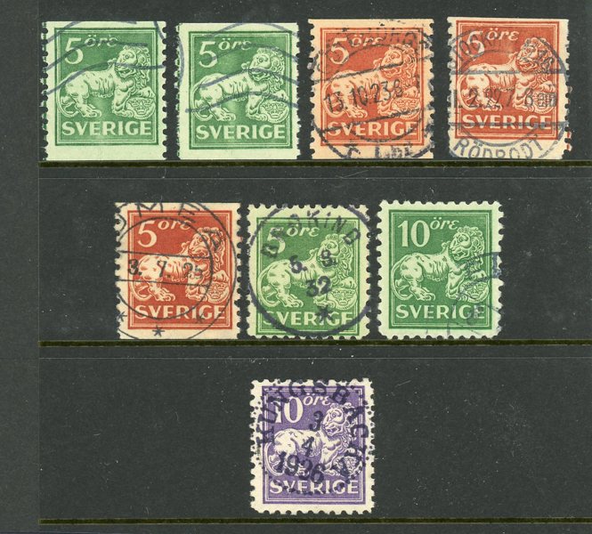 Stående Lejon: trevlig "samling" i visirpärm.