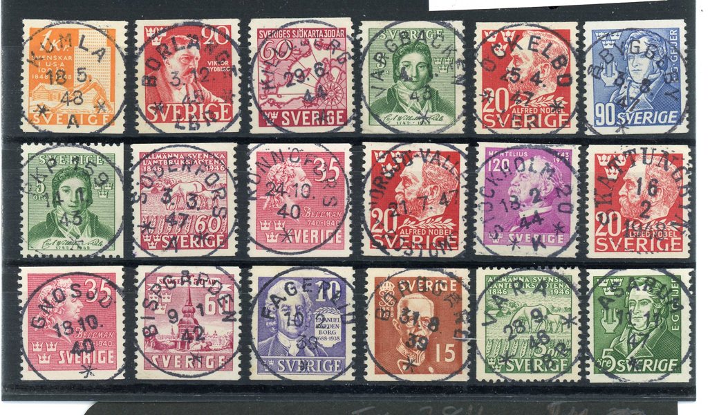 Visirpärm mest prakt och lyxstämplar 1924-1949.