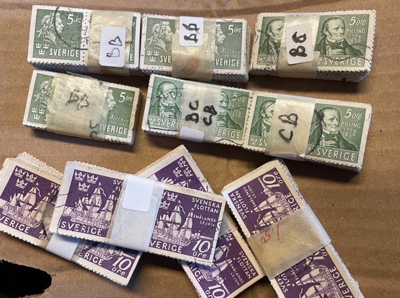 BB/BC/CB-par: lot i buntar, bla ca 300st BC/CB-par Ling.