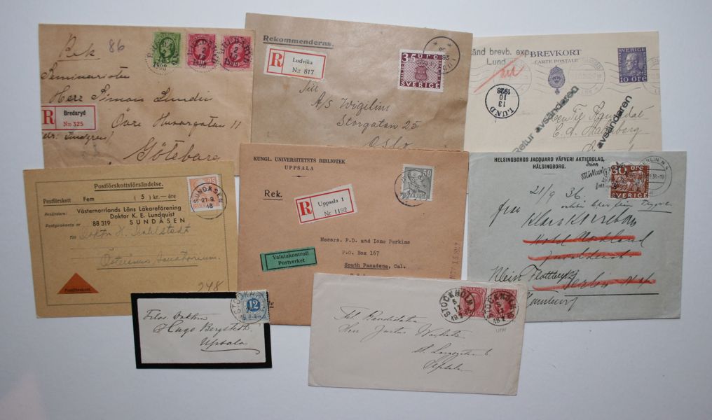 Album med ca 115st svenska försändelser inkl bättre.