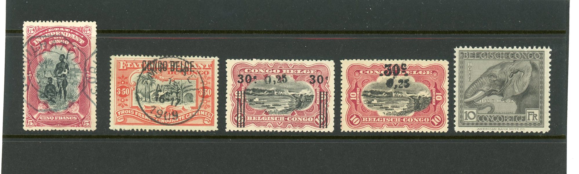 BELGISKA KONGO: o/x samling i pär 1886 till 1950-talet.