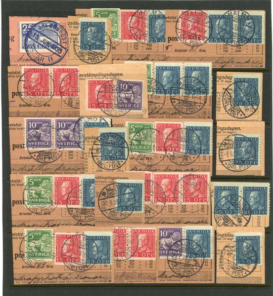 Örlogspost: 20st Postanvisnings-klipp.