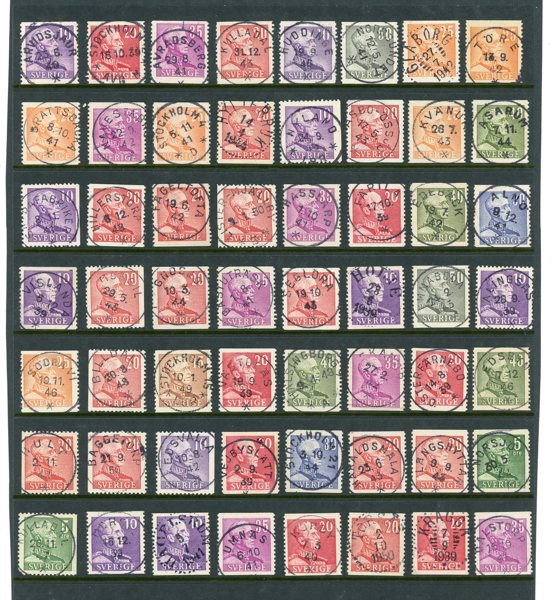 Profil Höger: 56ex med vackra stämplar.