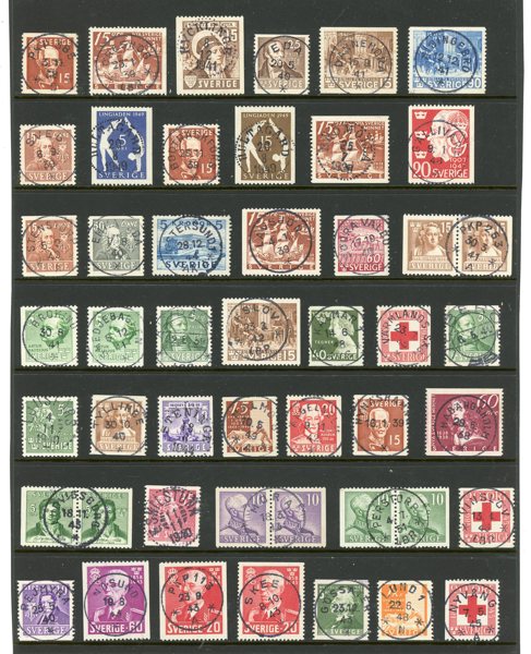 1940-tal: 145st med mest lyxstämplar.