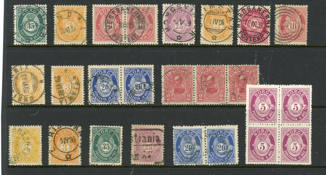 NORGE: lot inkl vackra stämplar.