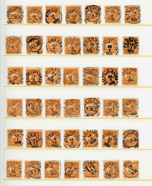 Visirpärm med bla många vackra stämplar.