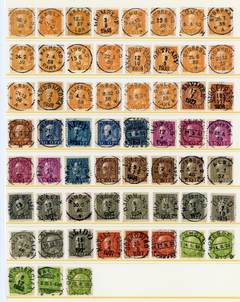 Profil Vänster: ca 120ex med prat- och lyx stämplar.