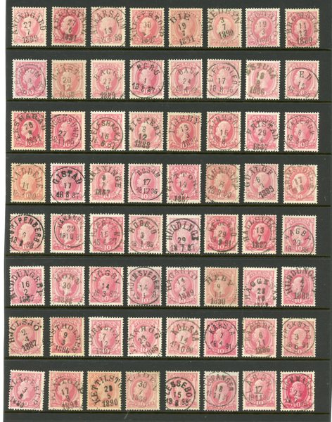 OSCAR BOKTRYCK: vacker lot 170ex småorter.