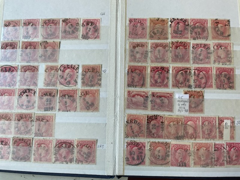 OSCAR II: tre små album inkl nyanser och vackra stämplar.