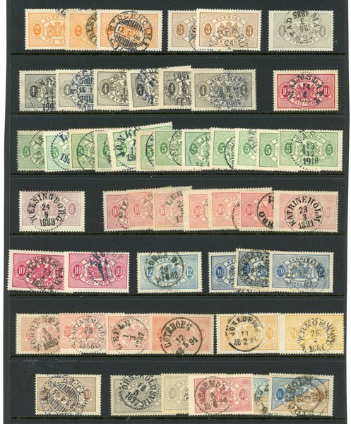 Tjänste: lot på fem visirblad, bla större enheter.