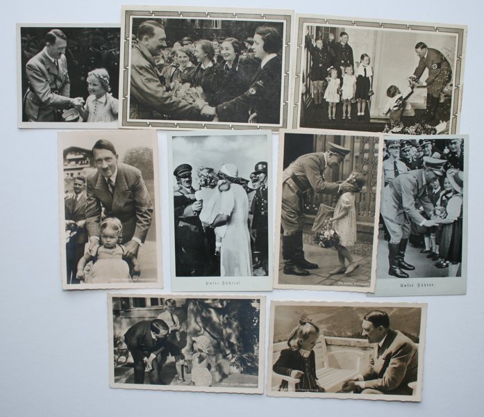 VYKORT Hitler med barn, 9st.