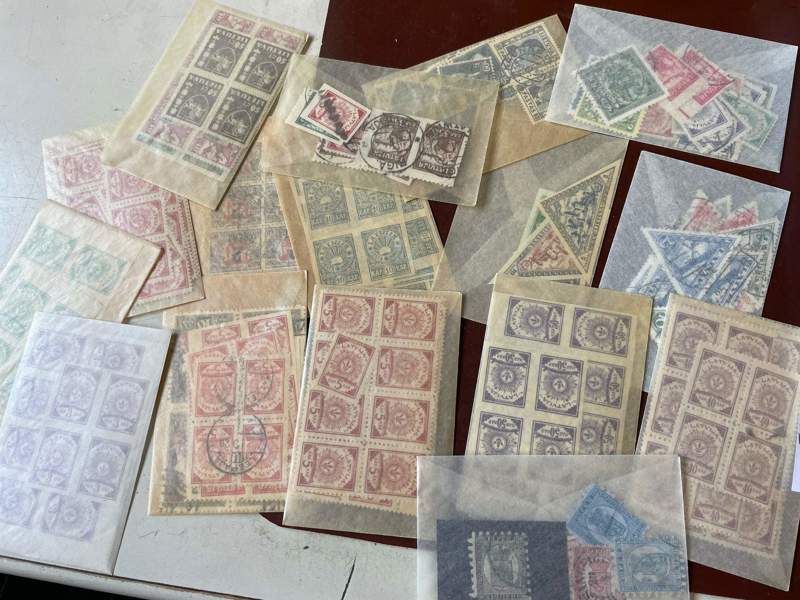 FINLAND och Baltikum: xx/x/o gammalt i perg.påsar.