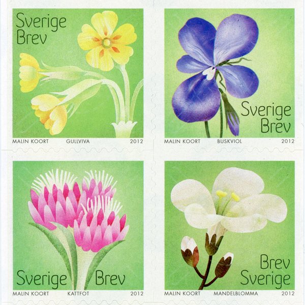 250st Självhäftande Valörlösa BREV A-post.