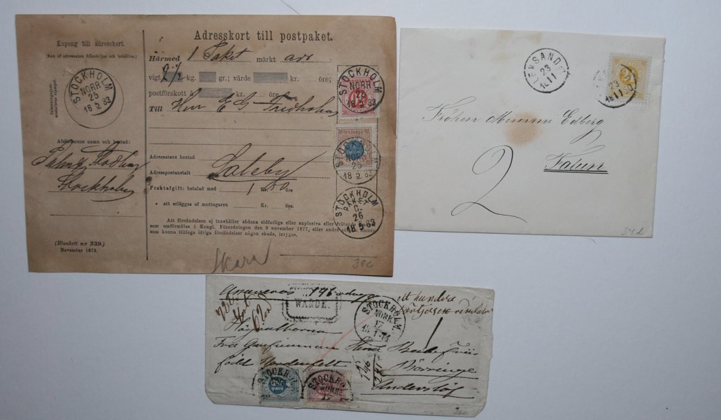 RINGTYP: 12st försändelser bla 62 öre ASS tandning 14.