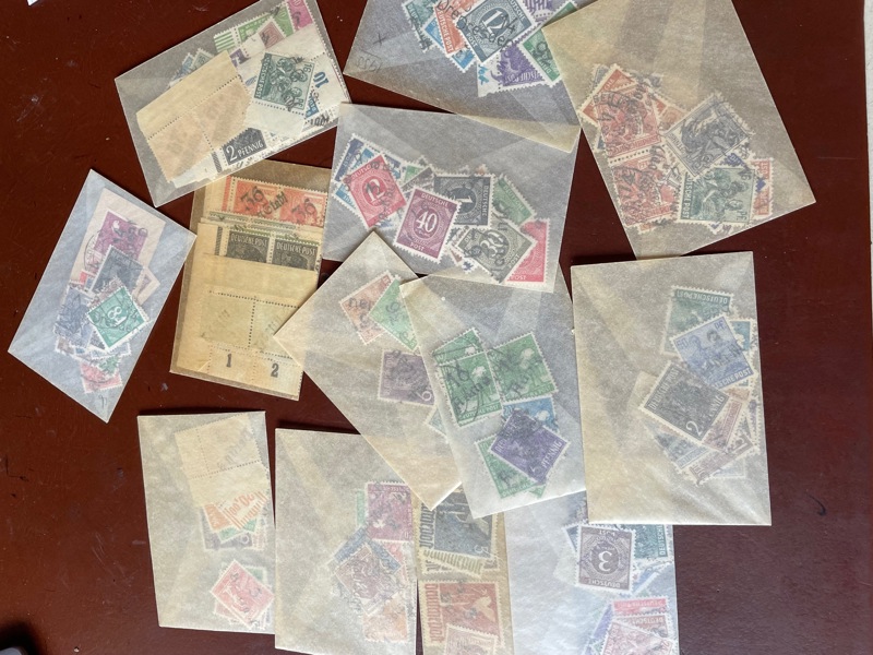 ZONER: xx/o gammal lot i perg.påsar.