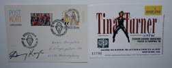 AUTOGRAFER: 5st bla Tina Turner 1996 på biljett.