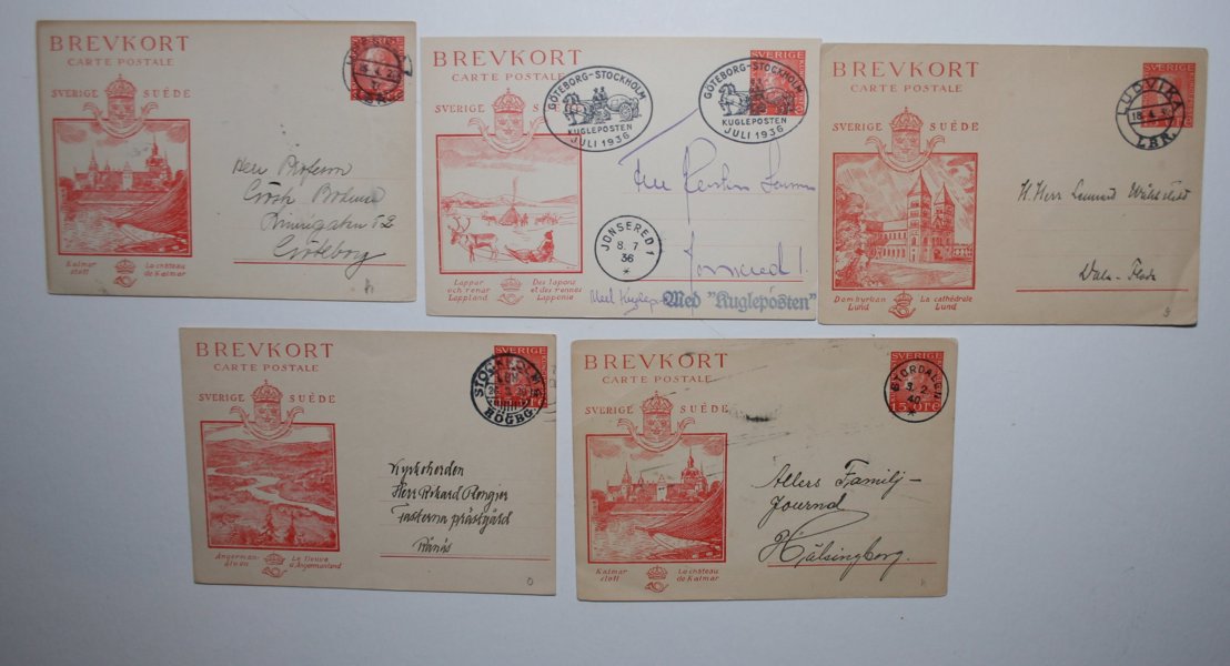 HELSAKER: Bke34; 50st begagnade ex inkl alla motiven.