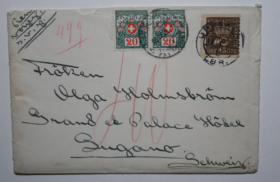 Försändelser: 31st bla Lösen, Censur och Luftpost.