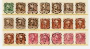 1940-tal: underbar lot med 21ex med lyxstämplar inkl superlyx.