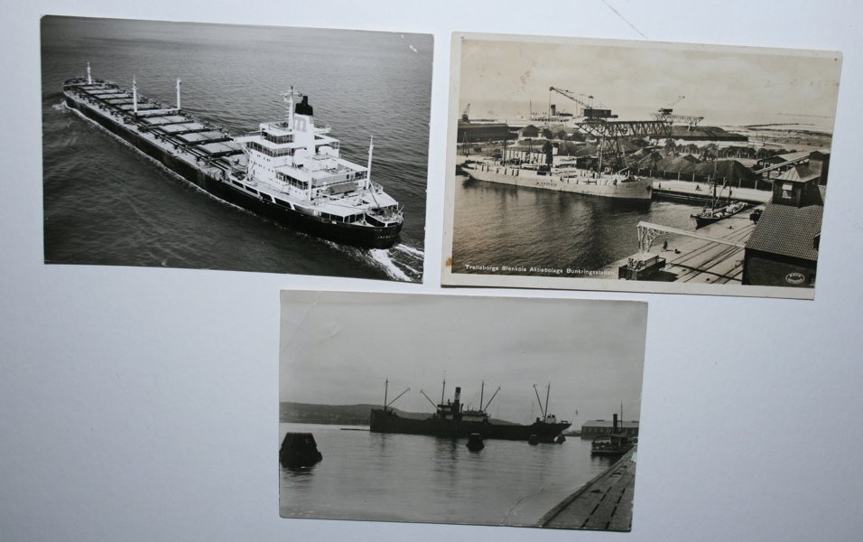 VYKORT Malmros Rederi Trelleborg; 57st olika vykort/foto.