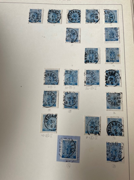 12 öre Vapen: stor samling ca 2300ex.