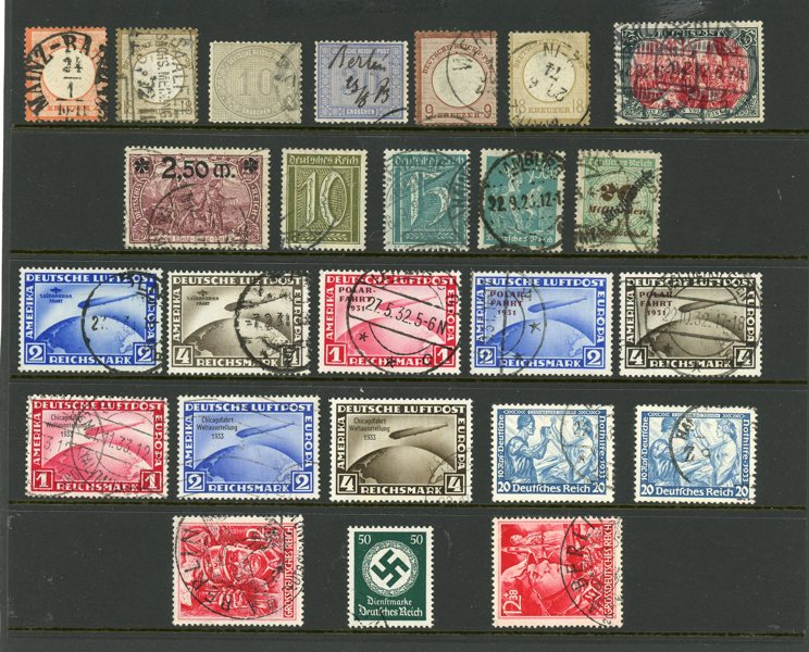 REICH: Mycket omfattande samling 1872-1945.