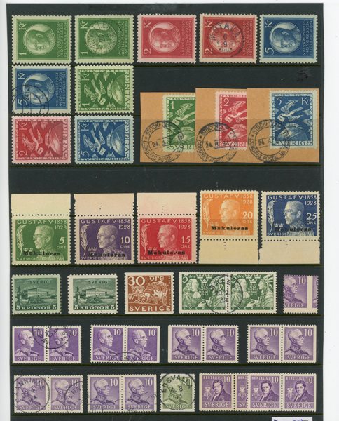 xx/x/o samling 1924-1950tal i två tjocka album.