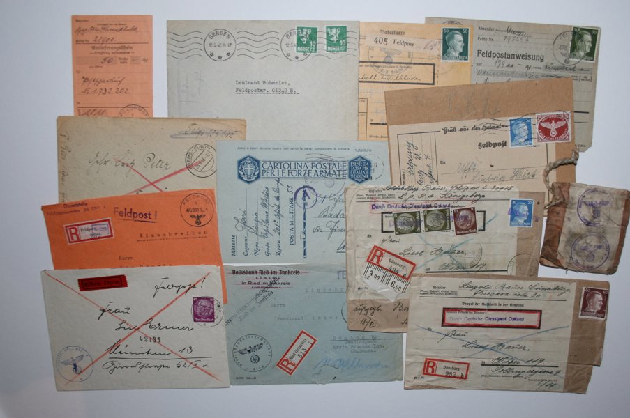 REICH: Pärm med ca 40 oftast bättre Feld-post brev.