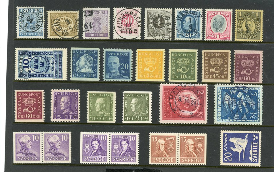 xx/x/o samling 1855-1940 med många bra märken.
