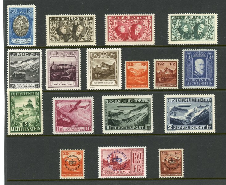 LIECHTENSTEIN: xx/x omfattande välbesatt samling.