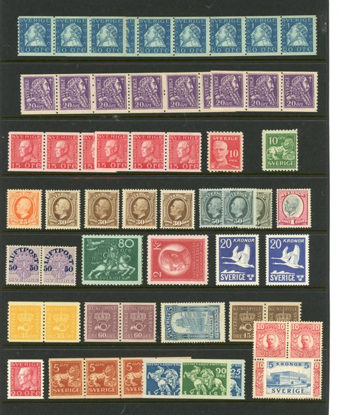 xx/x lot Oscar - 1940tal inkl xx ex Oscar.