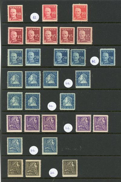 BANDMÄRKEN: xx samling F149-155 inkl vm.