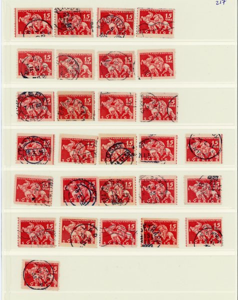 15 öre Lützen: 28ex med varianter.