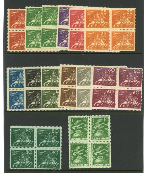 UPU 1924: xx lot 27 OLIKA Fyr-block.