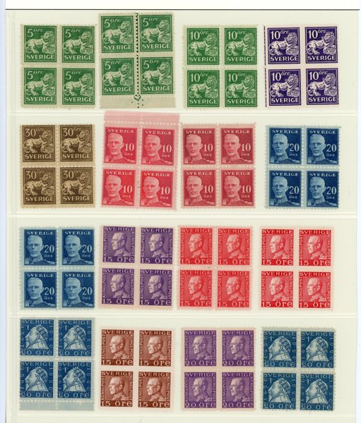 BANDMÄRKEN: xx lot 4-block.