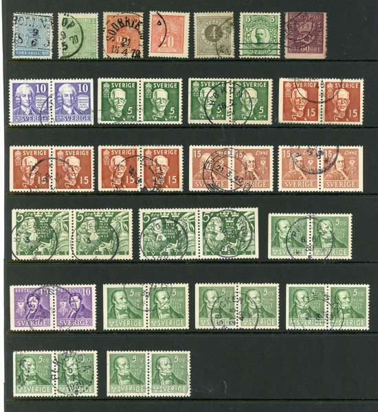 Lot Skilling-1940tal med bla F320BC i praktex.