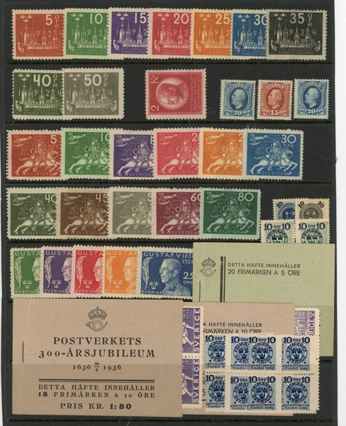 xx/x lot på ett visirblad + ett med stämplat.