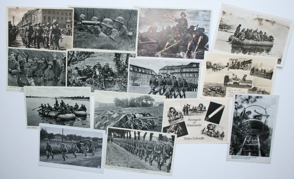 VYKORT REICH: 132st militära kort WW II.