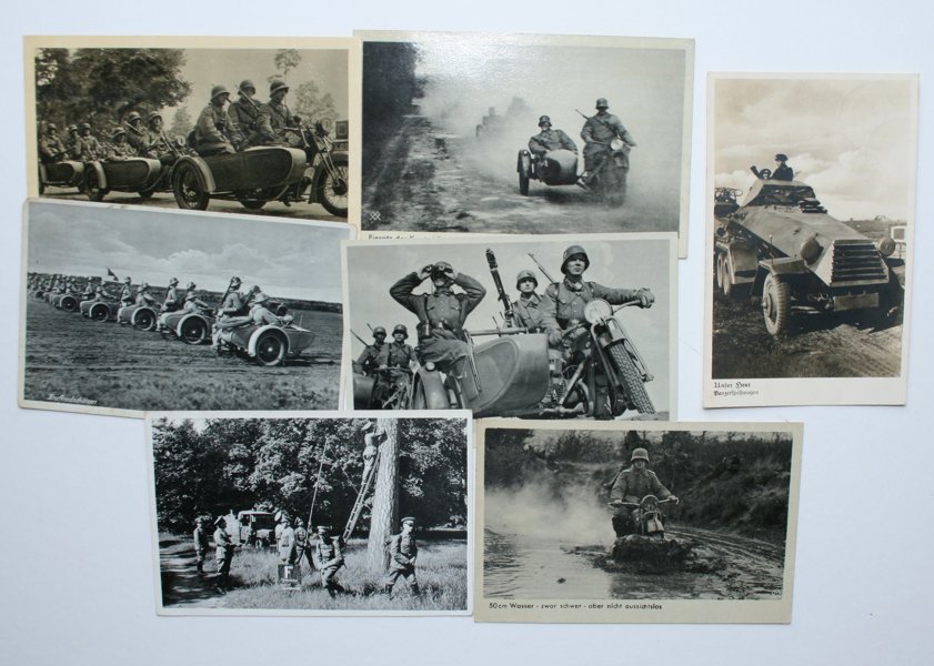 VYKORT REICH; Wehrmacht; ca 80st mest frankerade.