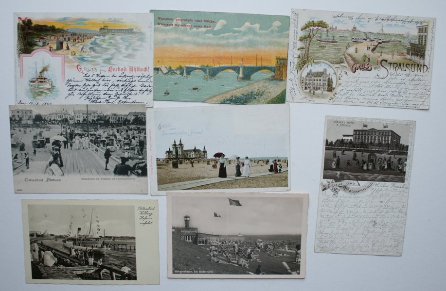 VYKORT: samling bla fd tyska orter i Polen, ca 100st.